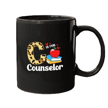 Discover Leopard Print Back To School For School Counselor Mugs
