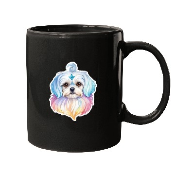 Discover Maltese Dog Watercolor Mugs