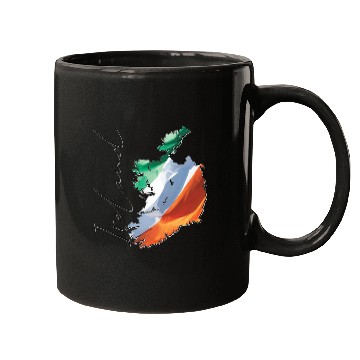 Discover Ireland | Real Flag | Flag Map EN Mugs