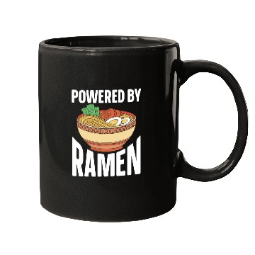 Discover Powered By Ramen Anime Japanese Soup Cup Noodle Mugs