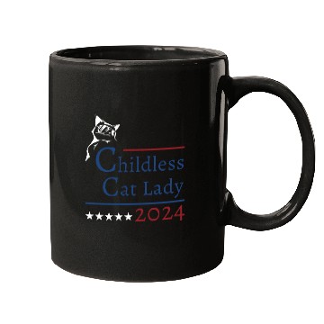 Discover "Childless Cat Lady" Kamala Harris 2024 Mugs