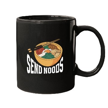 Discover Send Noods Funny Japanese Ramen Noodle Mugs