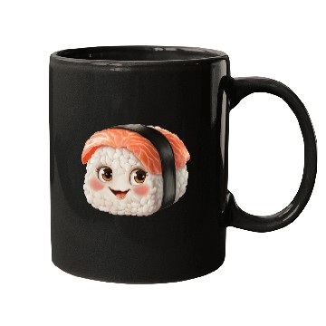 Discover Happy Sushi Realistic Mugs