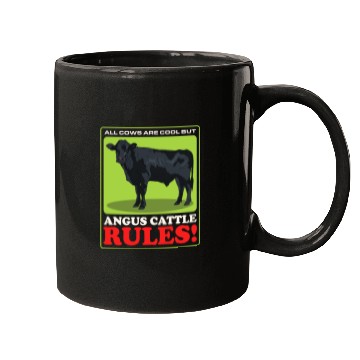 Discover Black Angus Cow Angus Cattle Rules Mugs