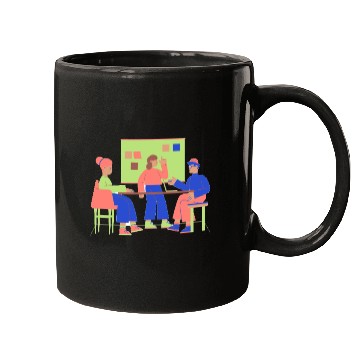 Discover Flat Clean Casual Work & Company Life Mugs