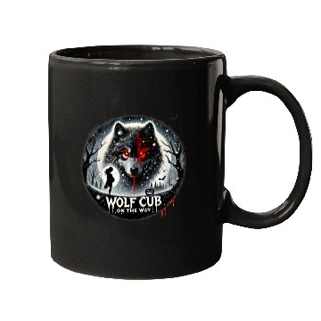 Discover Wolf Cub on the Way Announcement Mugs