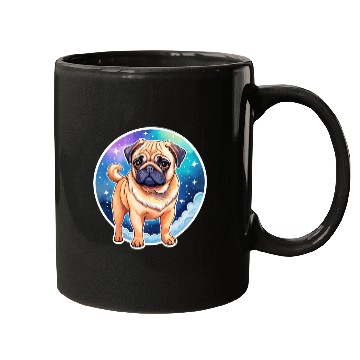 Discover Pug Watercolor Mugs
