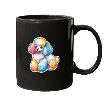 Discover Poodle Watercolor Mugs
