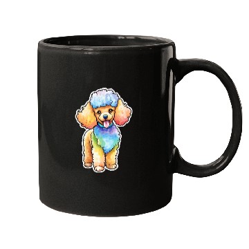 Discover Poodle Watercolor Mugs