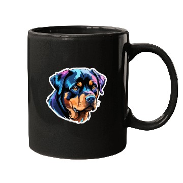 Discover Rottweiler Watercolor Mugs