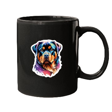 Discover Rottweiler Watercolor Mugs
