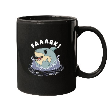Discover Faaark, Funny Shark Mugs