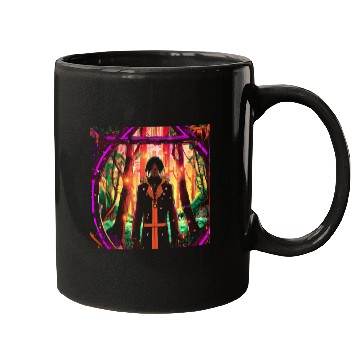 Discover Mystical Forest Guardian in Vibrant Colors Mugs