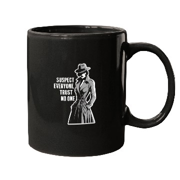 Discover Suspect Everyone Trust No One Murder Mystery Mugs