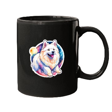 Discover Samoyed Dog Watercolor Mugs
