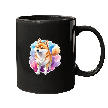 Discover Shiba Inu Watercolor Mugs