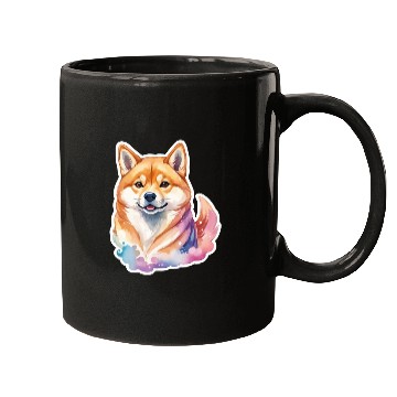 Discover Shiba Inu Watercolor Mugs