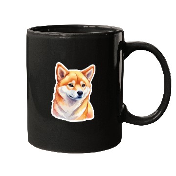 Discover Shiba Inu Watercolor Mugs