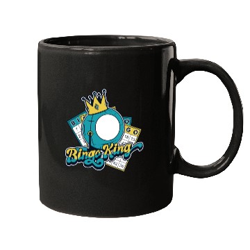 Discover Bingo King Professional Caller Daubers Bingo Mugs