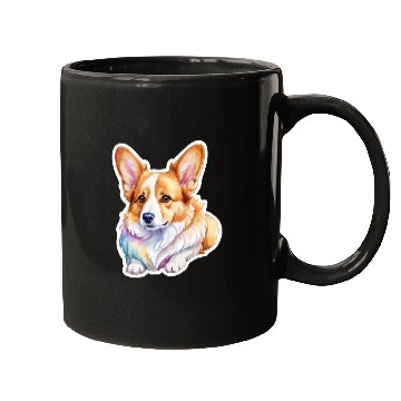 Discover Pembroke Welsh Corgi Watercolor Mugs