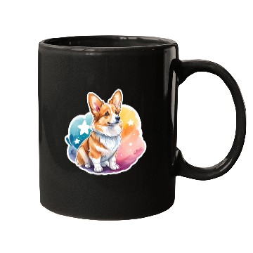 Discover Pembroke Welsh Corgi Watercolor Mugs