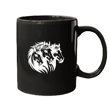 Discover Horse Head Portrait With Mane In The Wind Mugs