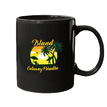 Discover Island Getaway Paradise Mugs