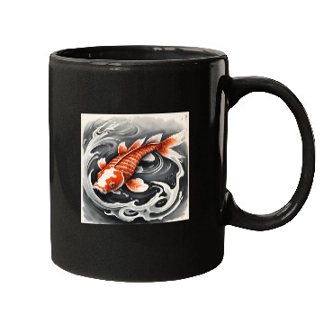 Discover Koi 4 - Orange Mugs