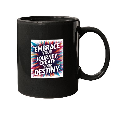 Discover Embrace Your Journey, Create Your Destiny Mugs