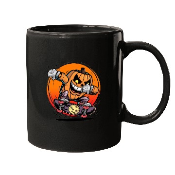 Discover Halloween jack o lantern dabbing Mugs