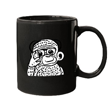 Discover Anime-Style Monkey with Smartphone Mugs