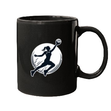 Discover Woman Basketball Athlete Silhouett Mugs