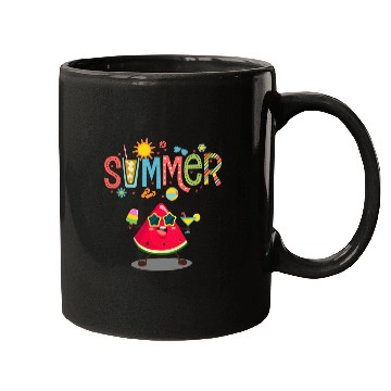 Discover Summer Vibes: Fresh Watermelon Design! Mugs