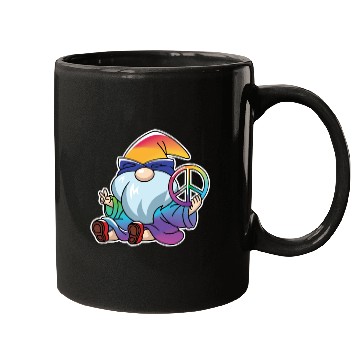 Discover Peace Gnome Gnomes Dwarves Lgbtq Mugs