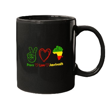 Discover Peace Love Juneteenth,Black Culture,Black History Mugs