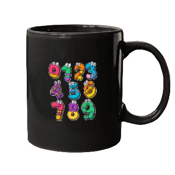 Discover Funny Number Maths Back To School Teacher Kids Mugs