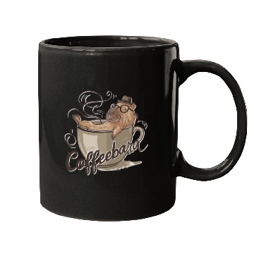 Discover Coffeebara Capybara Coffedrinker Mugs