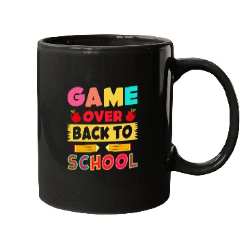 Discover Game Over Back To School Funny Student Gamer Mugs