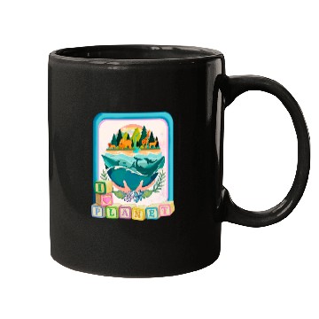 Discover I love my Planet , cute design Mugs