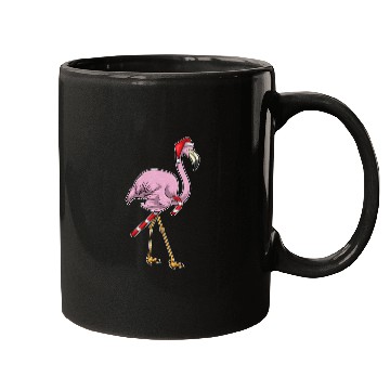 Discover Flamingo Christmas Candy cane Mugs