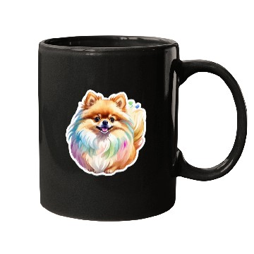 Discover Pomeranian Watercolor Mugs