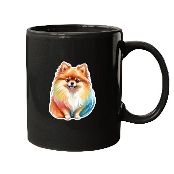 Discover Pomeranian Watercolor Mugs