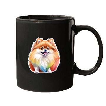 Discover Pomeranian Watercolor Mugs