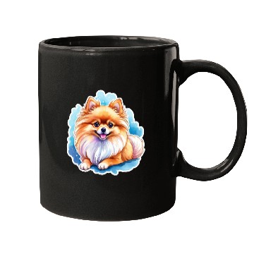 Discover Pomeranian Watercolor Mugs