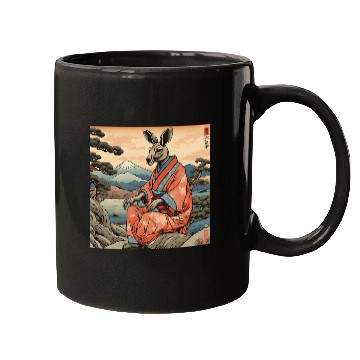 Discover Retro Kangaroo Prank Design Mugs