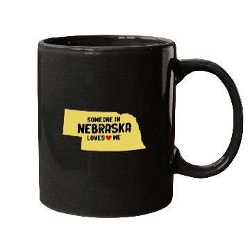 Discover Someone In Nebraska Loves Me Mugs