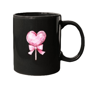 Discover Lollipop with a pink bow Mugs