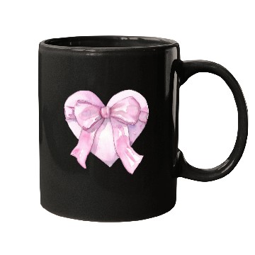 Discover Heart with a pink bow Mugs