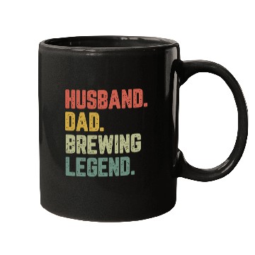 Discover Husband Dad Brewing Legend Funny Father Mugs