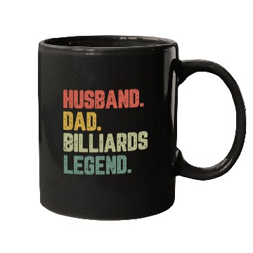 Discover Husband Dad Billiards Legend Funny Father Mugs